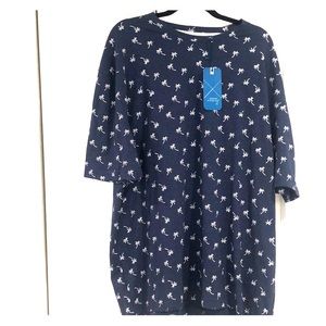 NWT Blue palm shirt 🌴